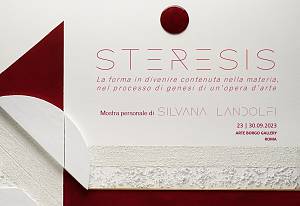 Steresis  la forma in divenire contenuta nella materia, nel processo di genesi di un'opera